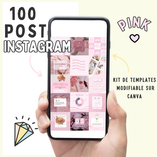 100 Post Instagram - Le Pink