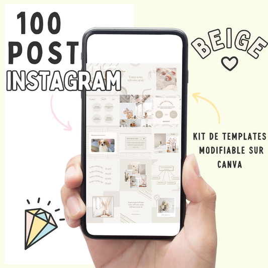 100 Post Instagram - Le Beige